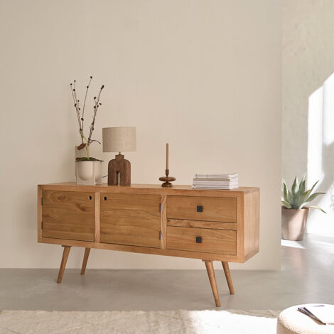 Kommode aus massivem Mindi 180 cm