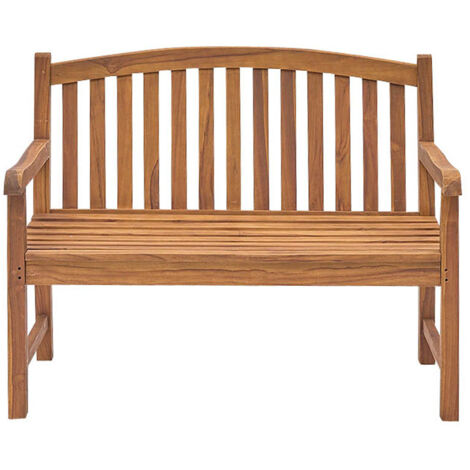 Gartenbank aus massivem, geöltem Teakholz 120 cm