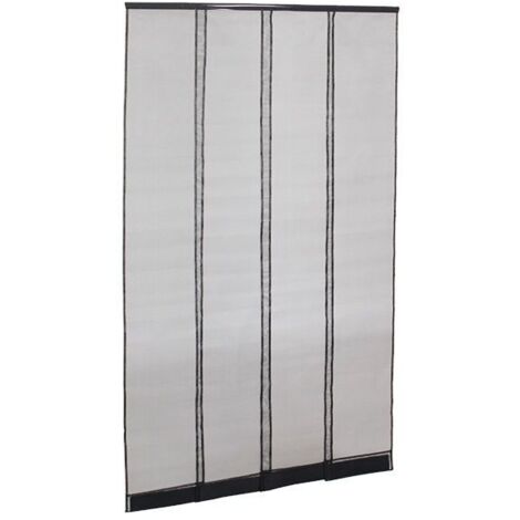 Tenda Zanzariera Porta Passaggi Frequenti - L 130 x H 230 cm Nero