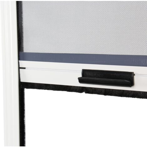 Zanzariera Finestra Tagliabile Alluminio - L80 x H130 cm – Bianco