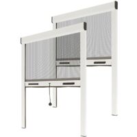 Zanzariera a Rullo Verticale Riducibile - L 125 x H 160 cm - Bianco - Set 2