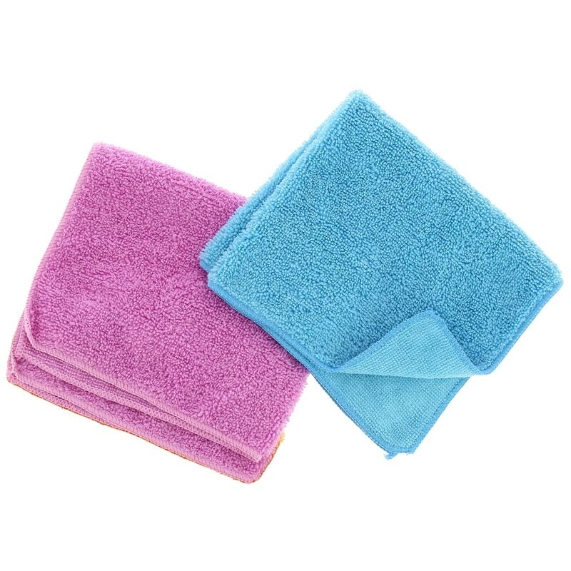 Lot De 5 Chiffons Microfibre Bleu 38X38Cm