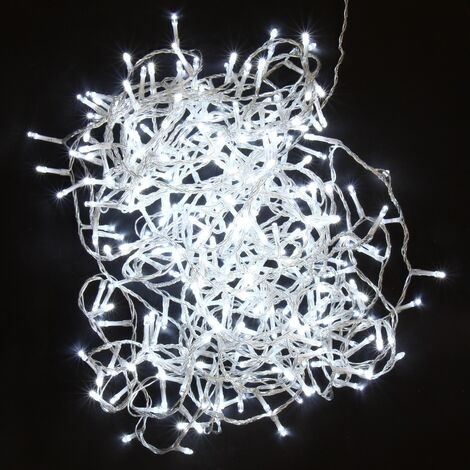 Guirlande clignotante 240 LED Blanc chaud 12m - Timer 6h/18h