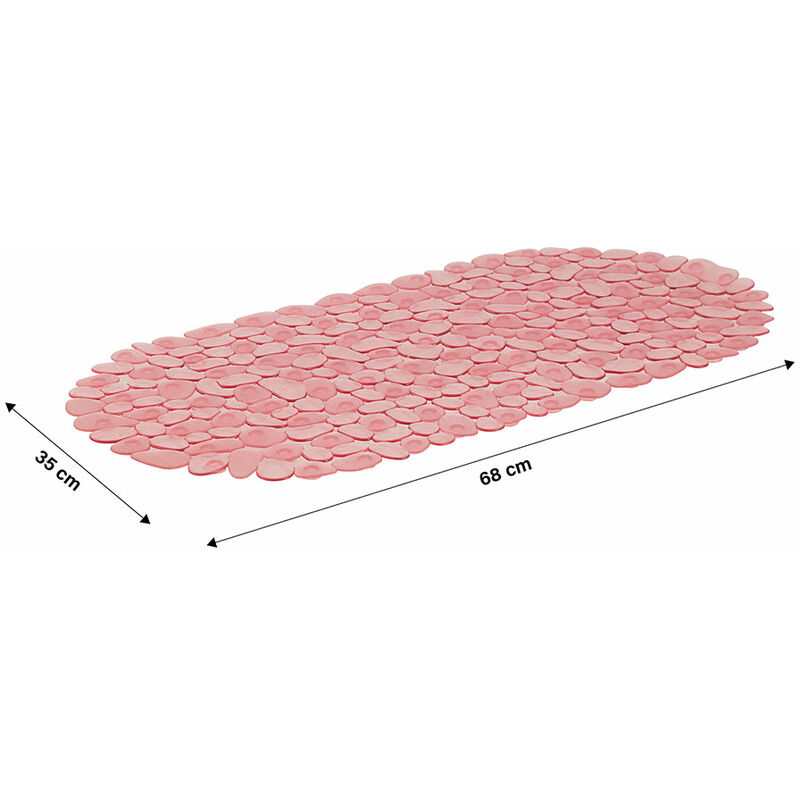 Tappeto per doccia vasca antiscivolo e resistente con ventose 68x35 cm