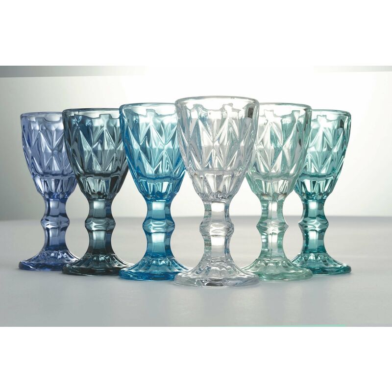 Bicchieri in vetro colorato set 4 bicchieri acqua 240 ml Renaissance