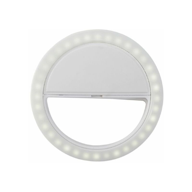 Mini ring light da attaccare al telefono per video tik-tok con 36 led super  luminosi e luminosità regolabile.