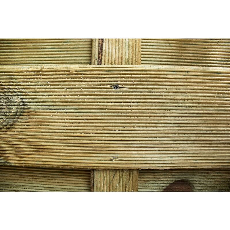 Pannello quadrato 180x180 cm in legno di pino impregnato Barriera  frangivento Quadro Lasa