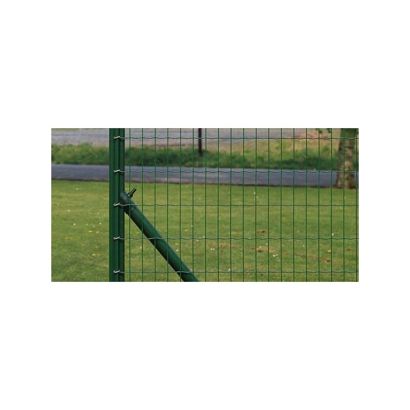 Rete elettrosaldata per recinzioni animali zincata e plastificata verde  muschio con maglia 76x51 mm Rotolo 25 mt - 61cm