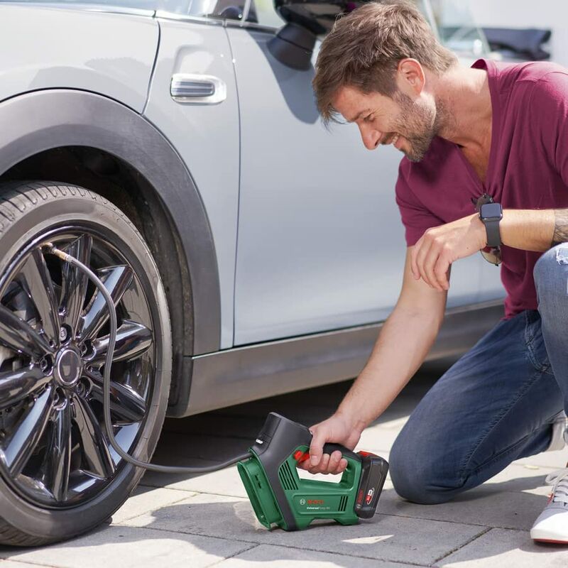Bosch - Compressore a batteria 18V, senza batteria e caricabatterie 0603947100
