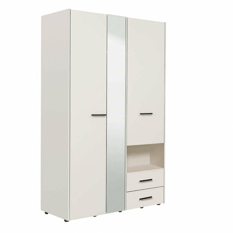 Armadio In Tessuto RELOVE | 175x150x45 Cm, Con Barre Porta Abiti, Pieghevole, Modulare, Nero - 2