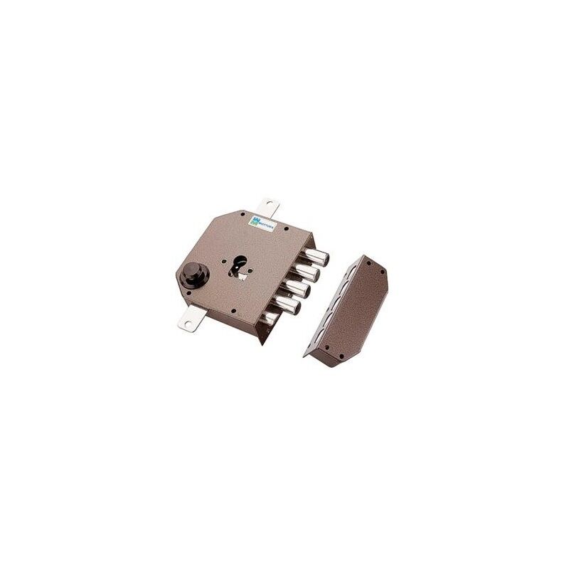 Serratura Triplice Da Applicare Con Scrocco Cilindro Europeo 38630 - mm.60 DX (38630VD00)