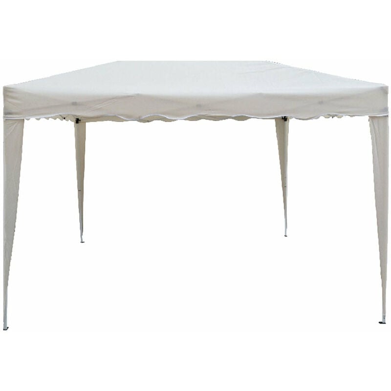 Gazebo pieghevole con struttura in acciaio con sacca inclusa per fiere e  mercatini Camel - White - L300xP200xH