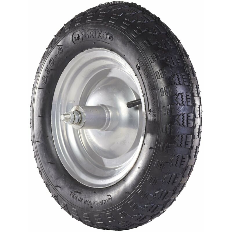 Ruota Pneumatica Tacchettata Per Carriola - Con Cuscinetti, Interasse 160 Mm, Ideale Per Terreni Irregolari - Foto 11