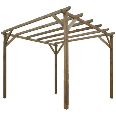 Pergola in legno di pino autoclavato 300x300xH240 cm LASA