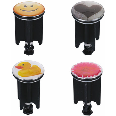 Tappo Per Lavandino Shoperama Design Aloha: Universale E Regolabile, Ottone Cromato - 3