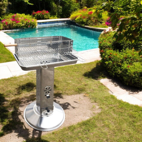 Griglia A Carbone Portatile Con Gambe Pieghevoli – Acciaio Inox, Leggera 7,7kg, Per Campeggio E Picnic