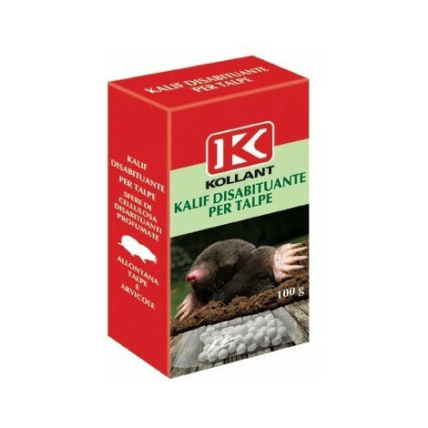 Repellente per talpe a base di sfere di cellulosa biodegradabili confezione 100 gr Kollant kalif