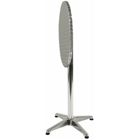 Tavolo Da Bar Rotondo In Alluminio - Altezza Regolabile 70/110 Cm, Ø 60 Cm, Per Interni Ed Esterni - Foto 6