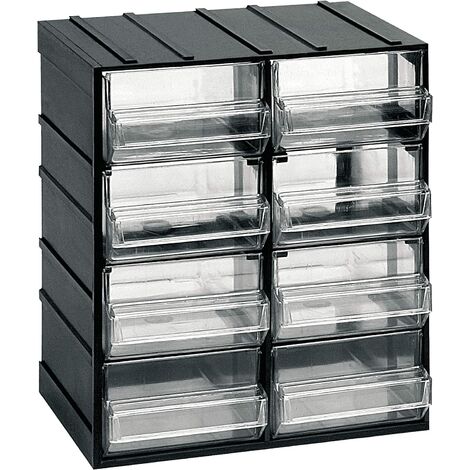 Simple Houseware Organizer Per Cassetti Ad Incastro - Set 42 Pezzi - Divisori In Plastica Nera - 2