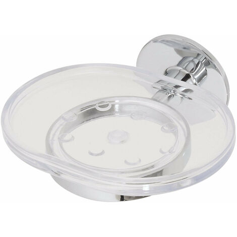 Porta Sapone Dritto Doppio Ripiano In Alluminio Cromato | Leroy Merlin