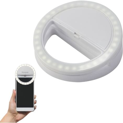 Mini ring light da attaccare al telefono per video tik-tok con 36 led super  luminosi e luminosità regolabile.