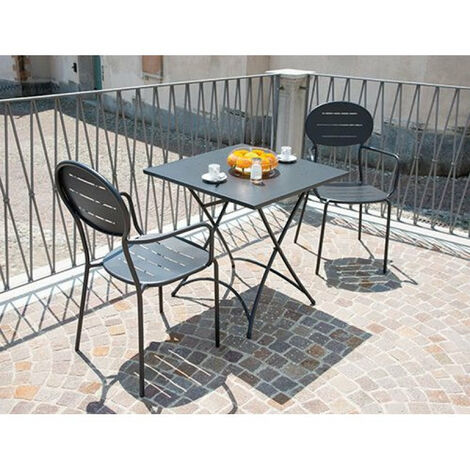 SET 4 PZ POLTRONA REGINA DA ESTERNO IN RESINA IN COLORE BIANCO