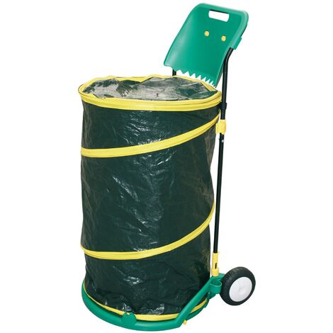 Carrello Raccoglitore Per Giardinaggio Suinga, Leggero Con Ruote, Per Foglie E Rifiuti Verdi