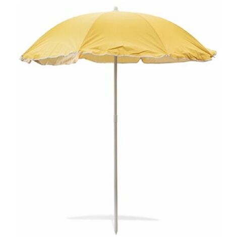 Outsunny Ombrellone Spiaggia Ø1.8m Con Inclinazione 45° - Protezione UV50+, Telaio Acciaio 8 Stecche, Ideale Per Mare E Giardino - Foto 3