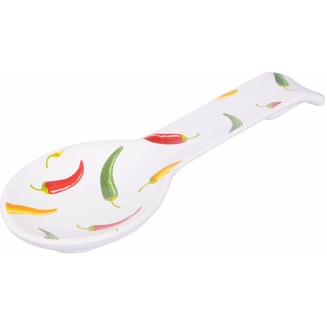 Poggiamestolo Kasanova - Ceramica, 22 Cm, Con Scritta Motivazionale, Design Elegante