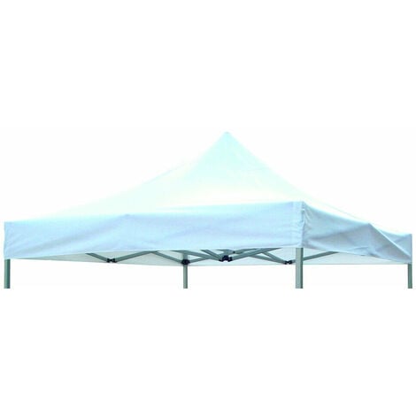 Telo laterale 6x2mt bianco impermeabile per gazebo richiudibile 3x6mt