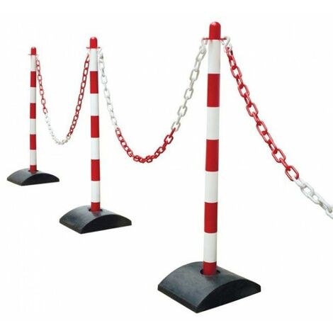 VidaXL Catena Avvertimento In Plastica 30 M – Rosso E Bianco, Barriera Visibile, Leggera, Per Esterno E Interno