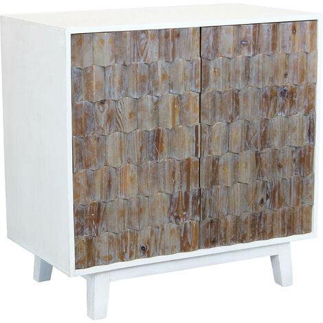 Mobile credenza da interno a 2 ante in legno con decoro in rilievo Linea  Classic