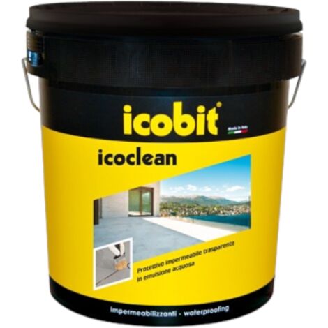 Guaina liquida rivestimento trasparente per calcestruzzo pronto all'uso Icobit Icoclean - 4 kg