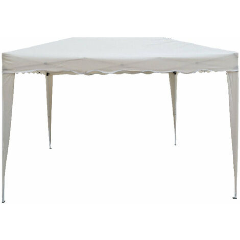 Gazebo pieghevole con struttura in acciaio con sacca inclusa per fiere e mercatini Camel - White - L300xP200xH max 260 cm (1/5)