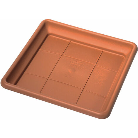 Set di 2 vasi quadrati per interno ed esterno beige 49 x 49 x 53 cm DELOS