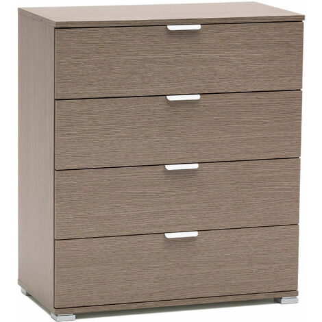 Mobiletto con 4 cassetti in legno nobilitato in varie tinte 75x38xH85 cm - DarkGray (1/5)