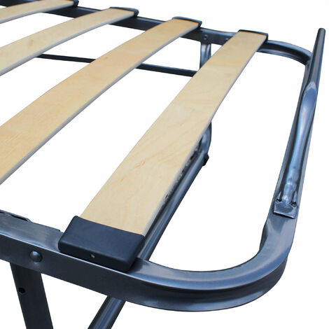 Letto brandina con materasso in memory foam struttura resistente 4 ruote girevoli, Lettino pieghevole per casa 2 Colori