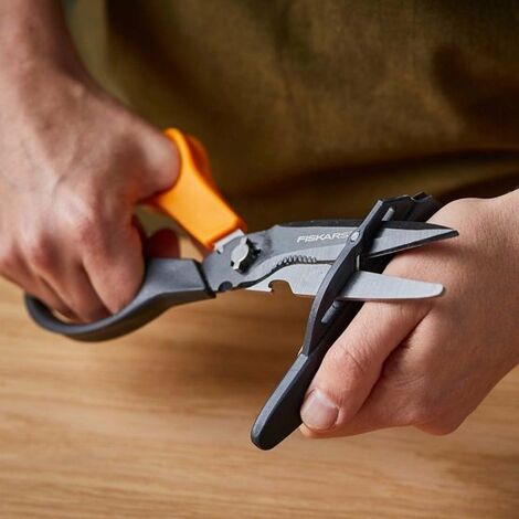 Fiskars Forbici Da Cucina Functional Form ReNew, 21 Cm, Nero | Finnish - Foto 6