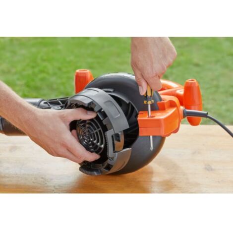 Aspiratore Soffiatore Trituratore elettrico per foglie con sacco Black +  Decker BEBLV 2600W