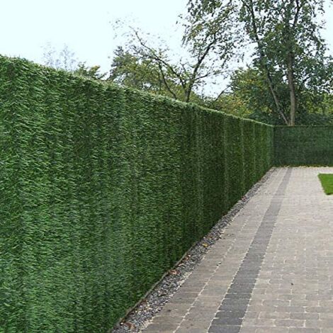 jarolift Canniccio in PVC Standard Paravista Giardino, 90 x 500 cm, bambù incl. 50 Fascette Fermacavi Trasparenti