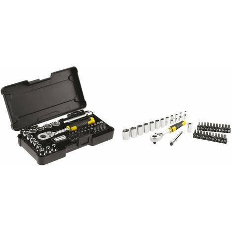 Set Stanley cricchetto e 12 bussole + 22 inserti e prolunga STMT82672-0