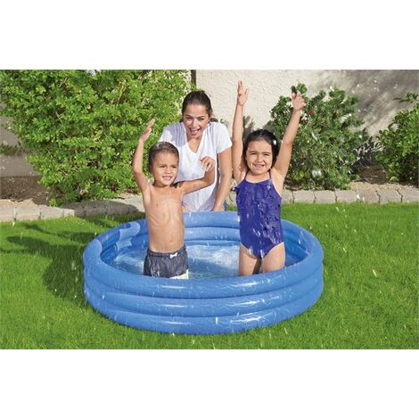 Piscina autoportante gonfiabile a 3 anelli per bambini con kit di  riparazione 51025 Bestway - 122x25 cm 