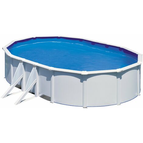 Piscina in acciaio Ovale 610x375x120 h con depuratore a sabbia serie Fidji GRE KIT610ECO