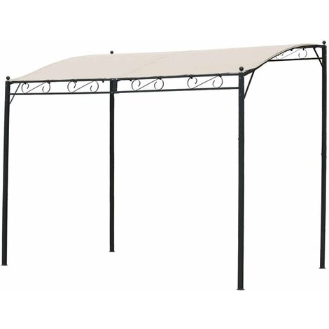 Gazebo veranda in acciaio pergola addossata autoportante 3x4 mt Demetra