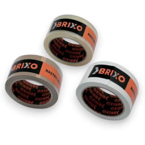 Scotch nastro adesivo tradizionale ultra resistente per imballaggi e lavori trasloco Brixo PPL Noise -  Trasparente (1/4)