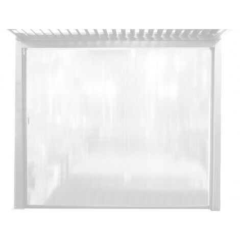 Tenda zanzariera laterale 270x238 cm in alluminio e PVC per pergola bioclimatica - Antracite