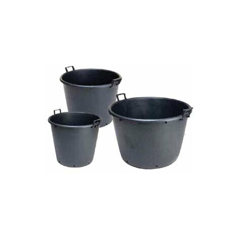 Mastelloni Tondi  2 Manici Con Fori Per Vivaio - lt.90 ø cm.60x48h.