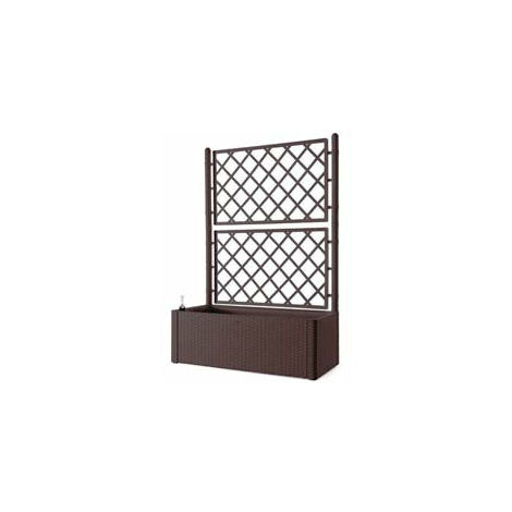 Fioriera natural deluxe moka rettangolare con spalliera - cm.100x43x142h - lt.90 (1/7)