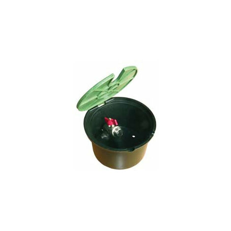 Pozzetto Pvc Tondo Con Coperchio E Rubinetto - mm.210x130h