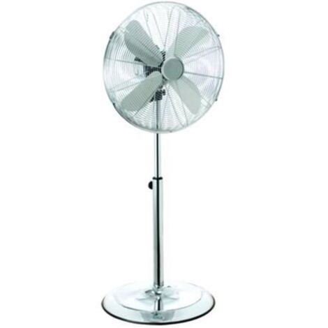Ventilatore A Piantana In Acciaio Cromato Cm.40